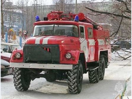 Реагирование подразделений пожарной охраны на пожар в Половинском муниципальном округе